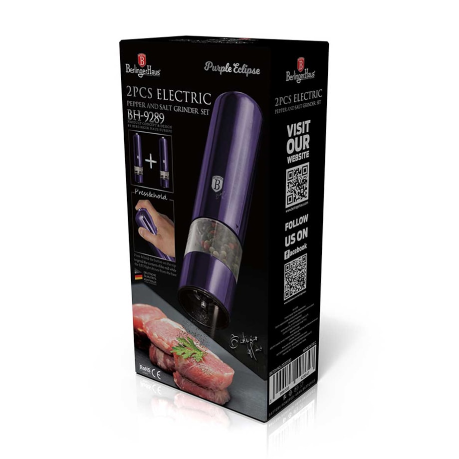 Zestaw elektrycznych młynków do przypraw BerlingerHaus BH-9289