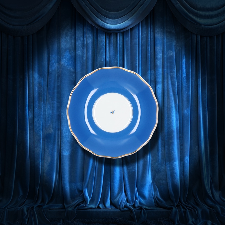 Spodek 14 cm duże kółko Alaska Circus Blue G909