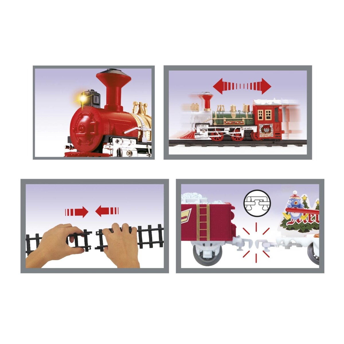 Kolejka bożonarodzeniowa, 16 elementów, 104 cm