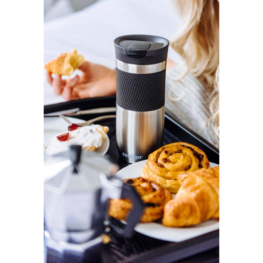 Zestaw kubków termicznych Contigo Byron 470ml - Stainless Steel + Matte Black