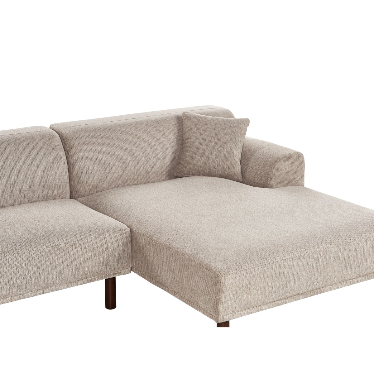Sofa narożna lewostronna HOLT Beżowoszary Lewostronny