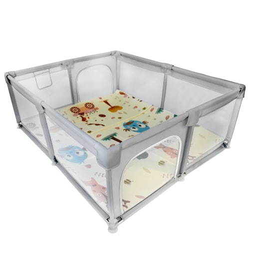 Kojec dla dziecka 150x180 cm suchy basen mata dwustronna piłki torba