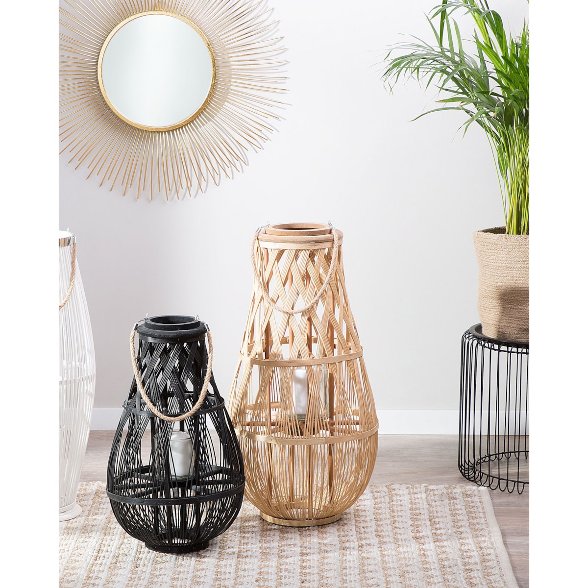 Lampion TONGA Bambus 77 cm Naturalny