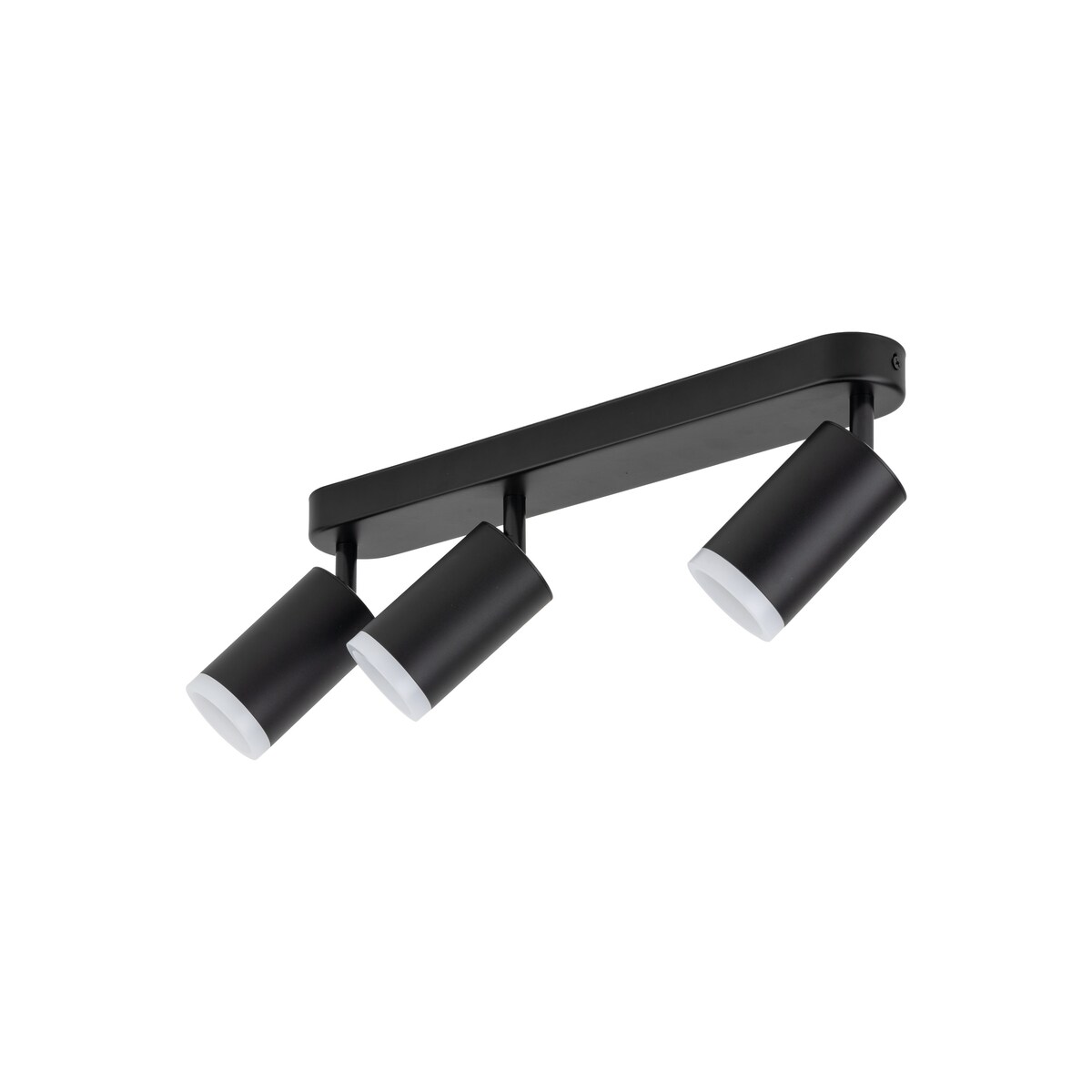 Lampa sufitowa reflektor JET BLACK 6914 TK Lighting czarna listwa 3xGU10 regulowane spoty LED do salonu kuchni