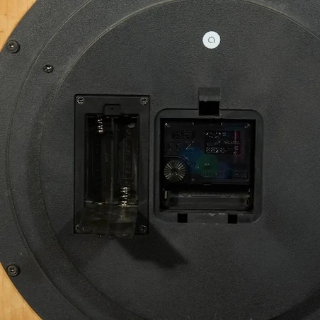 Zegar ścienny, drewno + MDF, beżowo-złoty, Micka, 63,5 cm