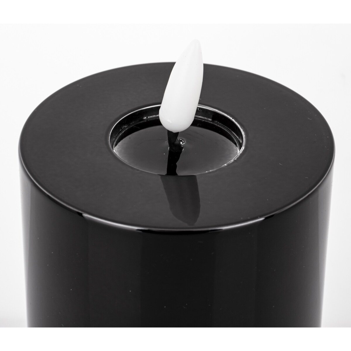 Świeca LED z tworzywa sztucznego Timer 17x7,5x7,5 cm BATTI czarna