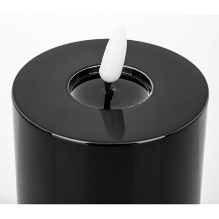 Świeca LED z tworzywa sztucznego Timer 17x7,5x7,5 cm BATTI czarna