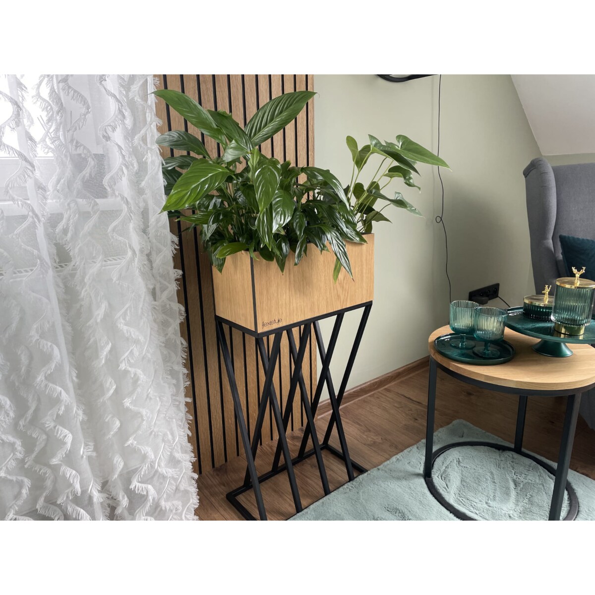 Kwietnik loftowy Shape Oak 42x22x80 cm