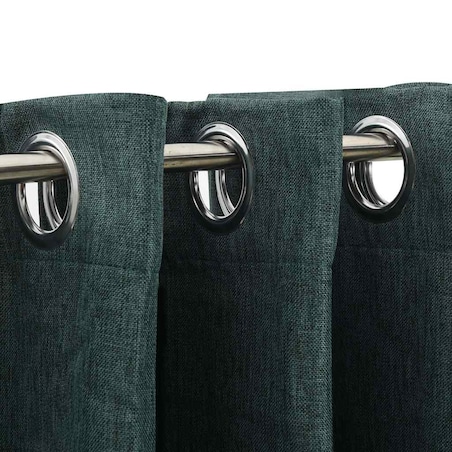 vidaXL Zasłony stylizowane na lniane, 2 szt., zielone, 140x245 cm