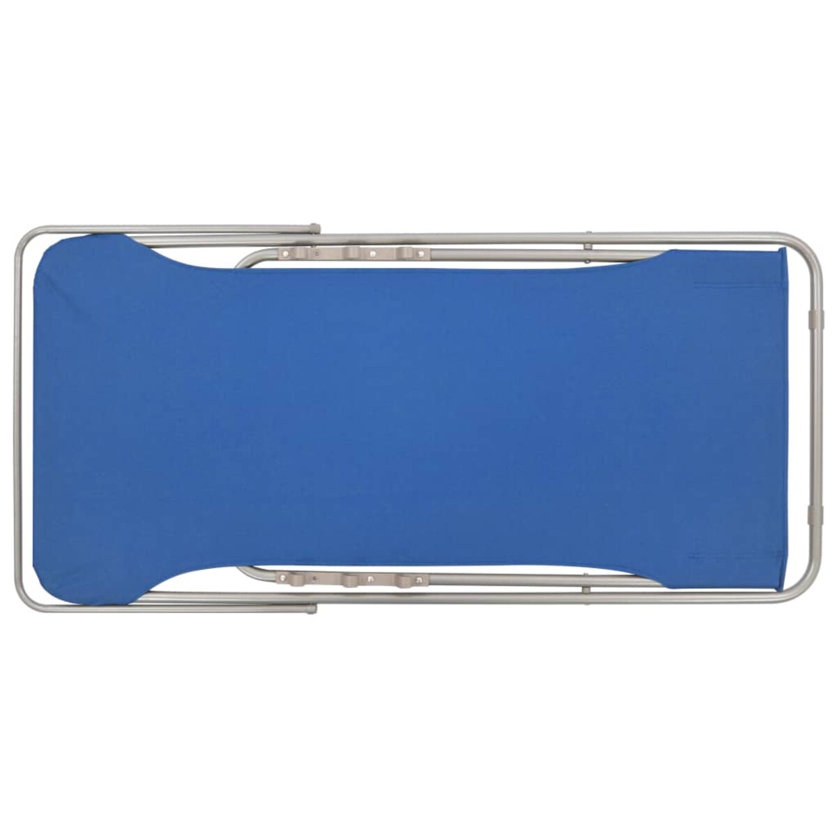 vidaXL Krzesła plażowe, 2 szt., stal i tkanina Oxford, niebieskie