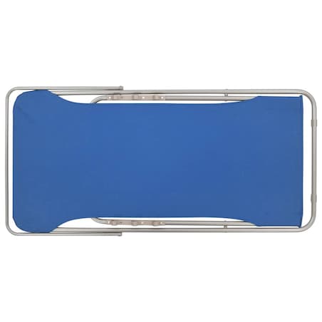 vidaXL Krzesła plażowe, 2 szt., stal i tkanina Oxford, niebieskie