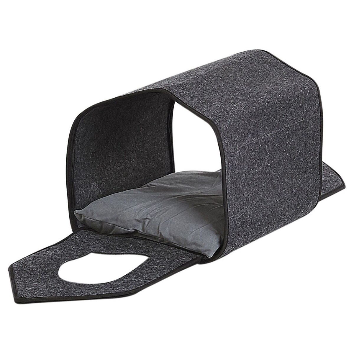 Legowisko domek dla psa 40 x 40 cm szare JANGI