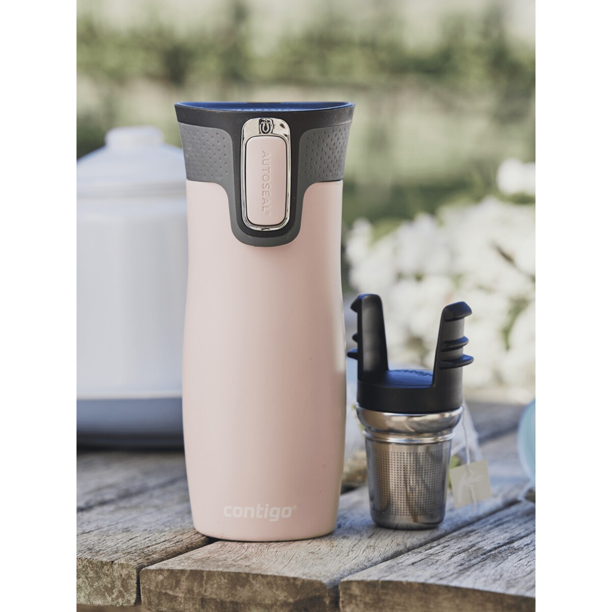 Kubek termiczny Contigo West Loop 2.0 470ml - różowy mat