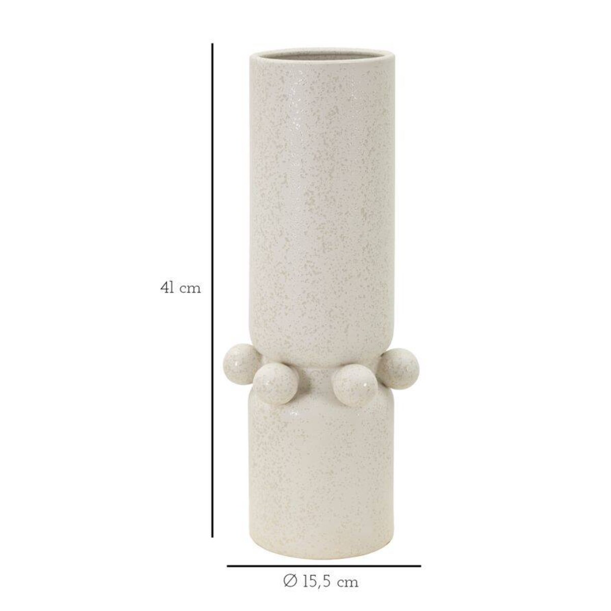 Wazon ceramiczny BUBBLES, Ø 15,5 x 41 cm