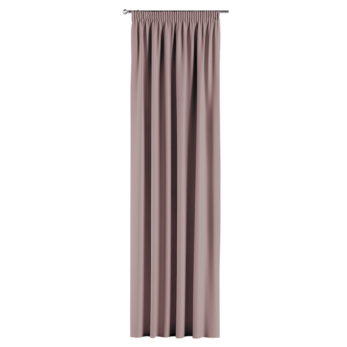 Zasłona na taśmie marszczącej 1 szt. 130x260 pudrowy róż