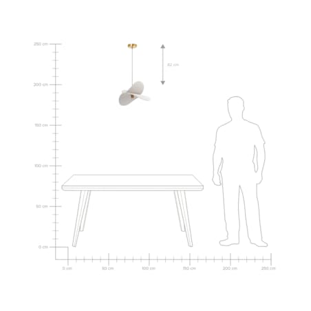 Lampa wisząca MASCOTA Len Jasnoszary