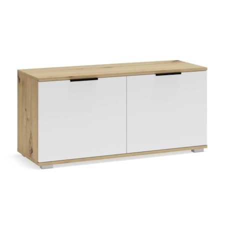 Szafka na buty CLIF ST-100 dąb artisan/biała