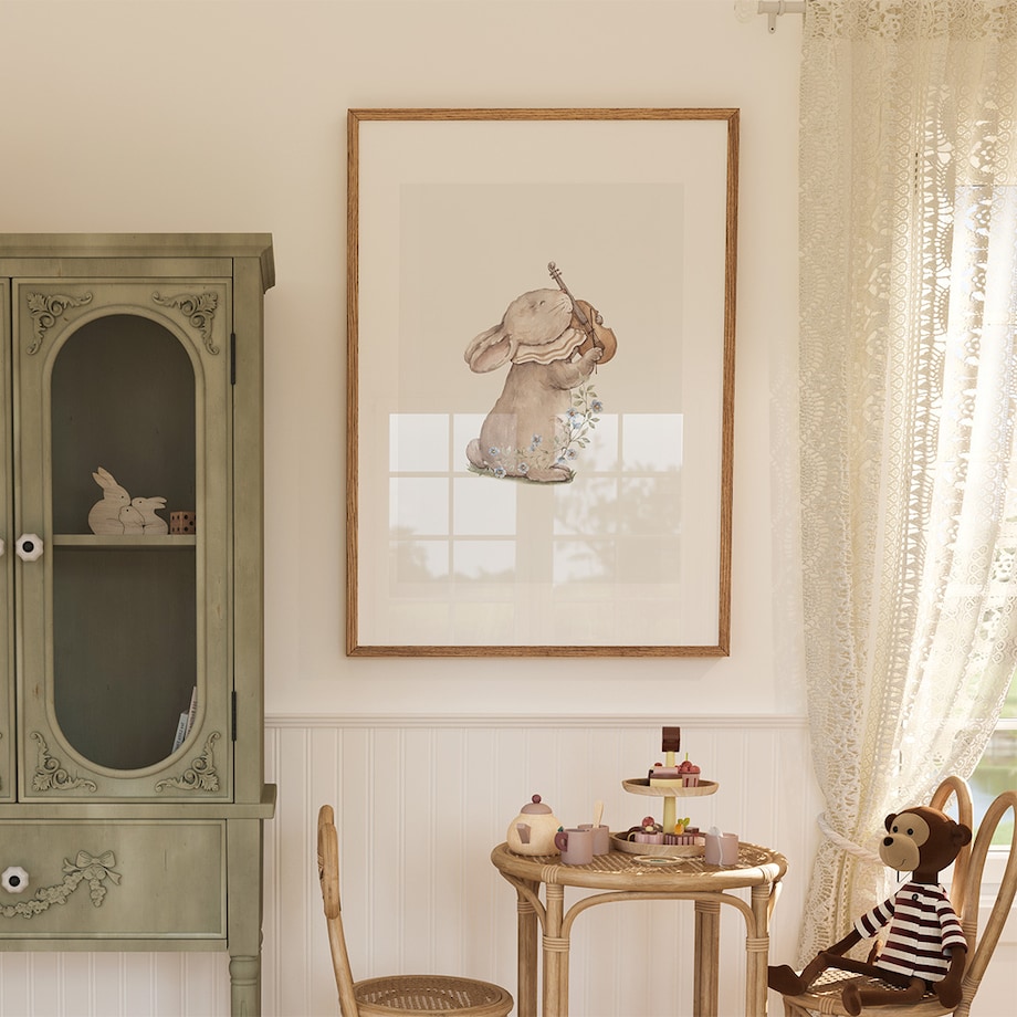 Plakat Królik skrzypek 50x70