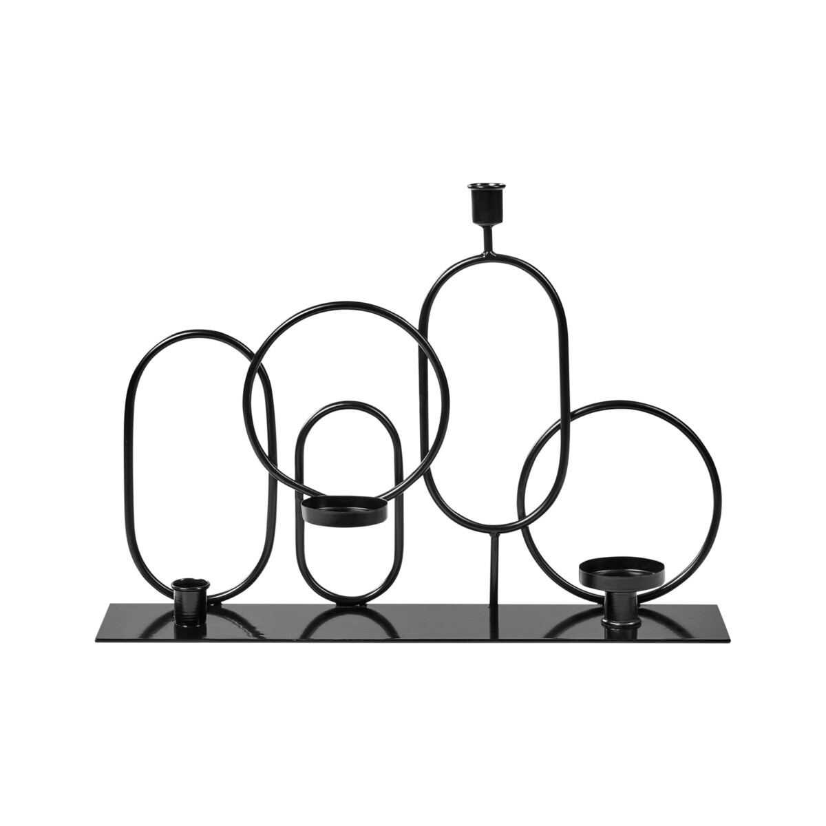 Świecznik COBH Metal 30 cm Czarny