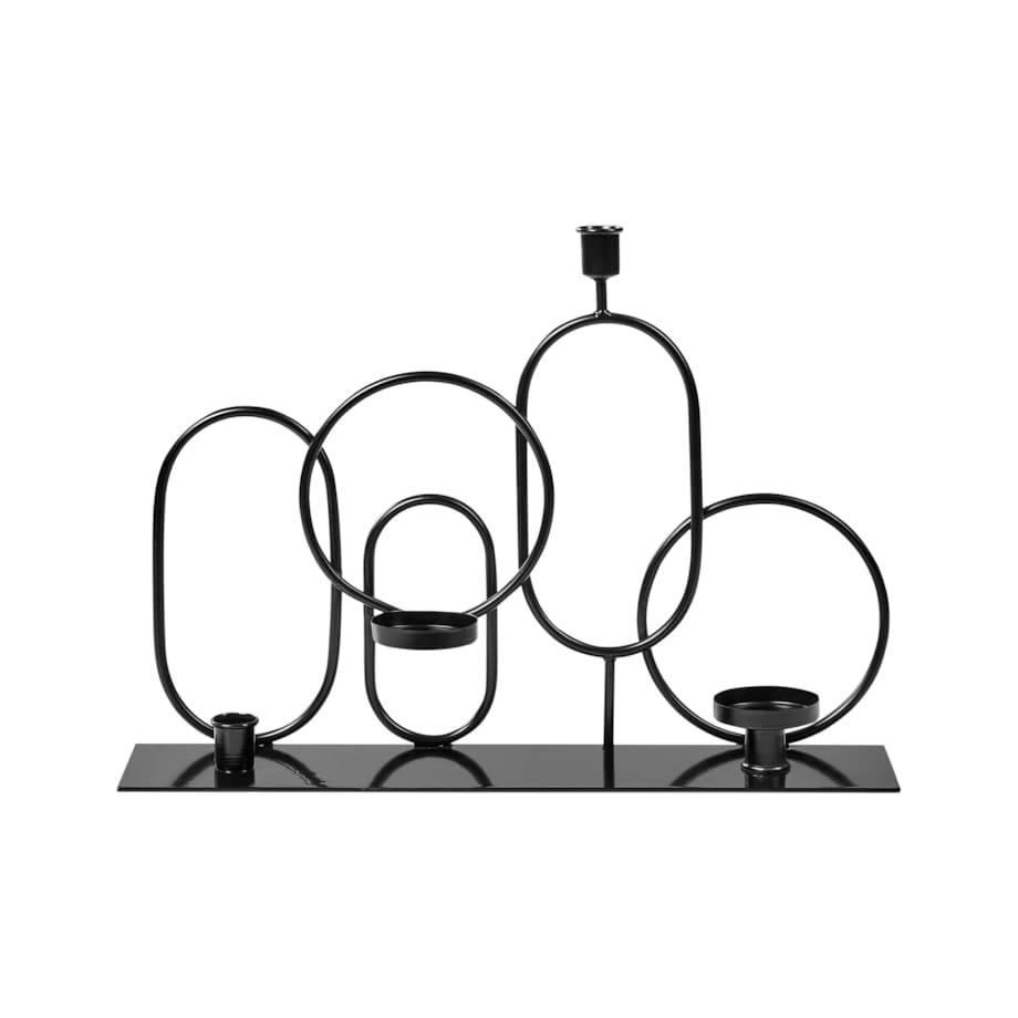 Świecznik COBH Metal 30 cm Czarny