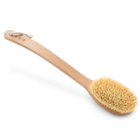 Szczotka do masażu ciała – włókno tampico, wersja gięta, No.6P