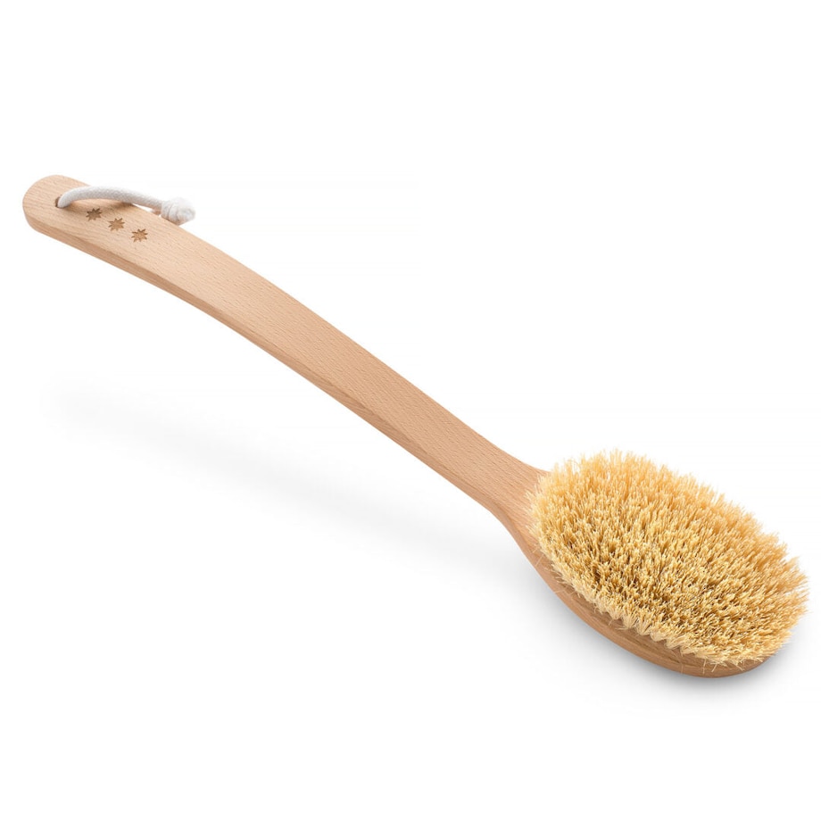 Szczotka do masażu ciała – włókno tampico, wersja gięta, No.6P