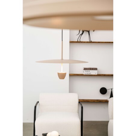 Lampa wisząca aluminiowa Zorania szampańska Monnarita
