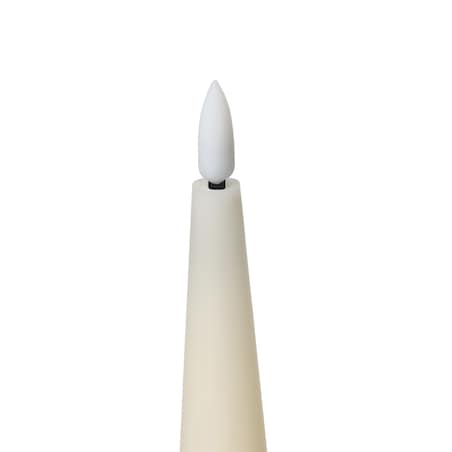 Zestaw 6 świec LED AURUM 28 cm Złamana biel