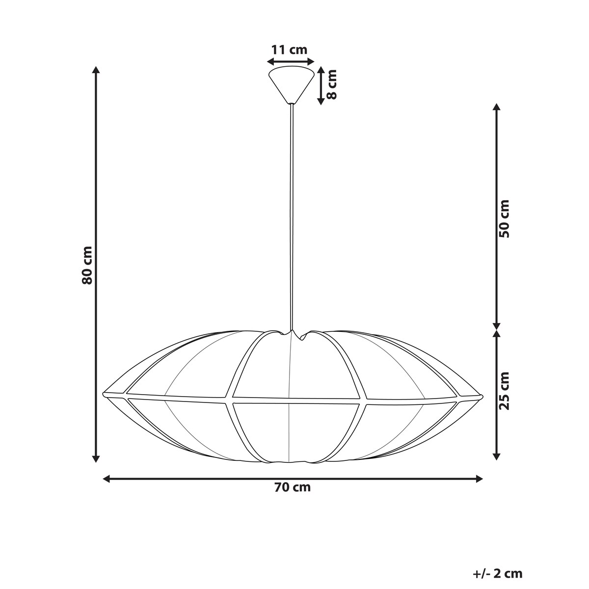 Lampa wisząca GUASARE Biały