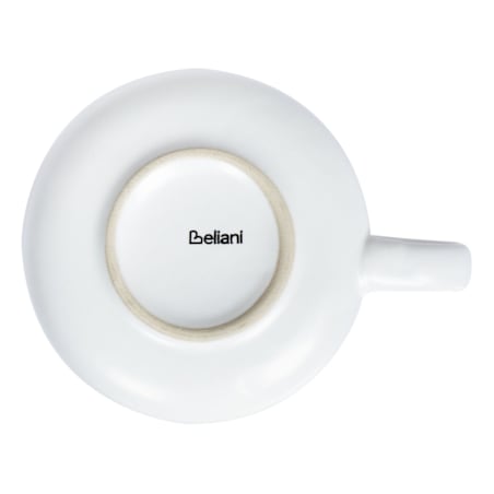 Zestaw 4 filiżanek ze spodkami SESAME Kamionka Złamana biel