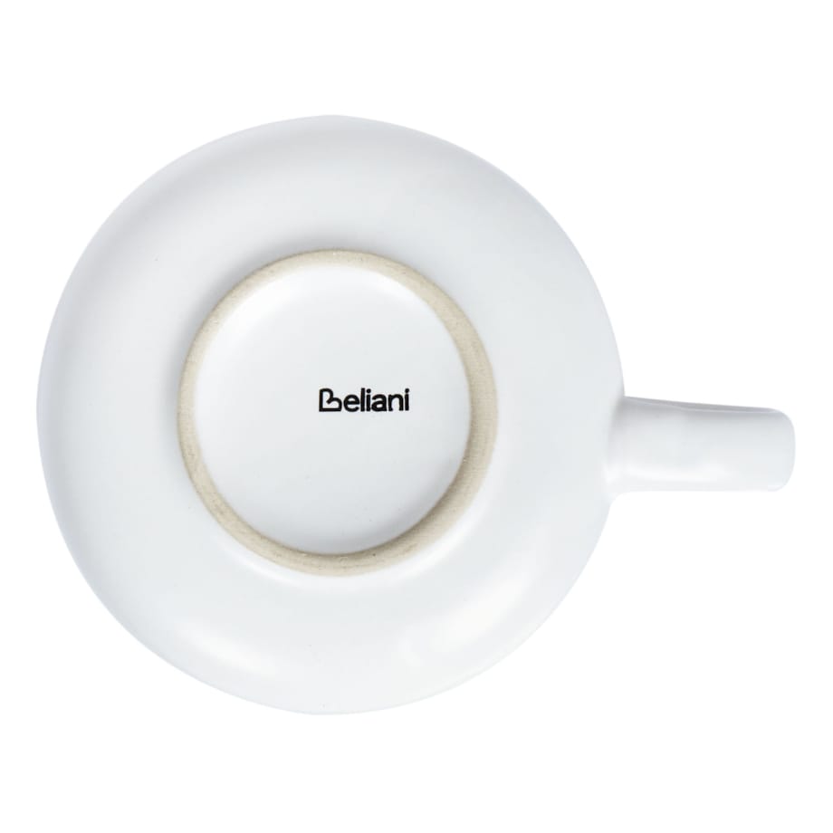 Zestaw 4 filiżanek ze spodkami SESAME Kamionka Złamana biel