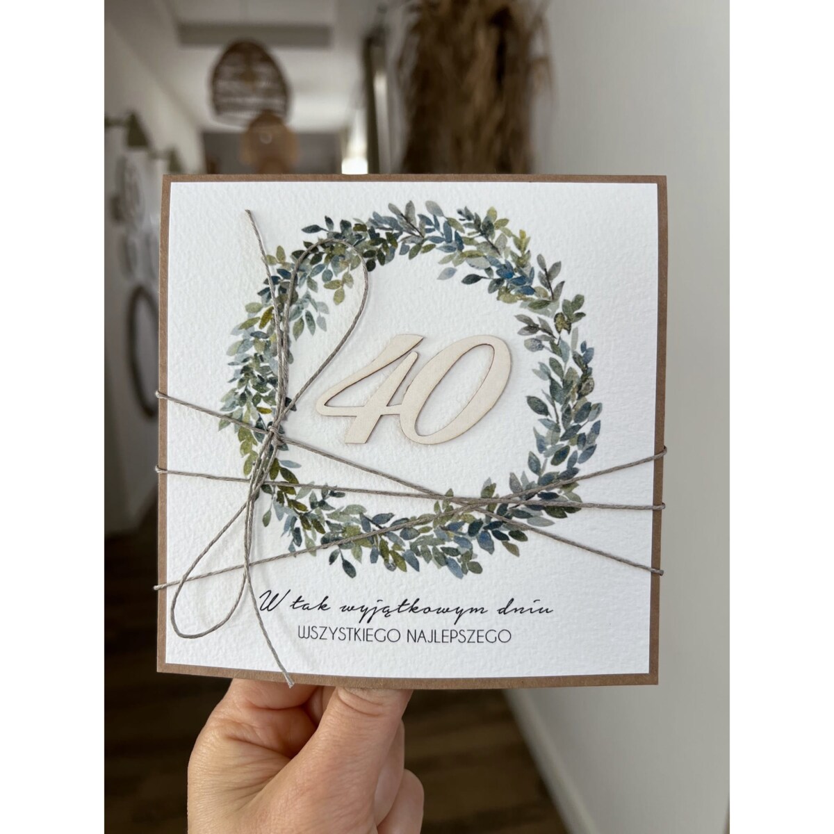 Wyjątkowa kartka na czterdziestkę, prezent na 40 prezent
