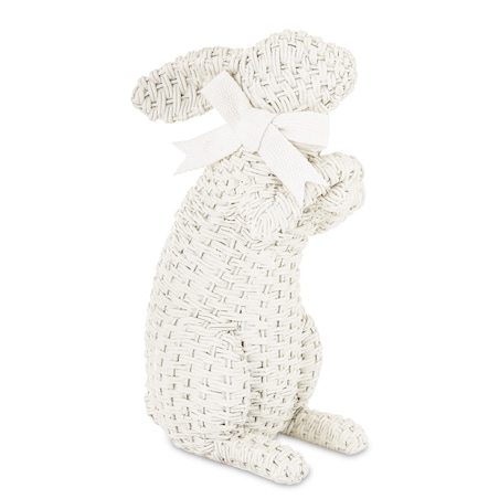 Dekoracja - figurka królika 27x11x16 cm AFICO biały