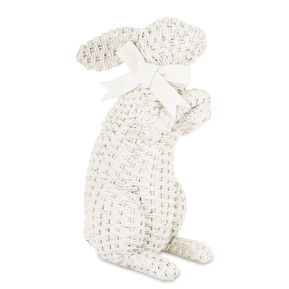 Dekoracja - figurka królika 27x11x16 cm AFICO biały