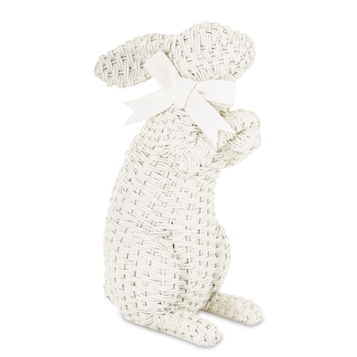 Dekoracja - figurka królika 27x11x16 cm AFICO biały