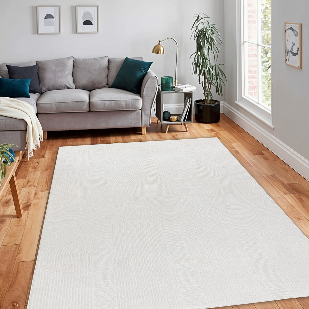 Dywan BALANCE 9086 krem - Geometryczny, 80x150 cm