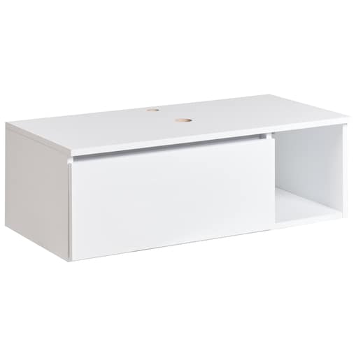 Szafka łazienkowa wisząca pod umywalkę RUPANCO 80 cm Biały