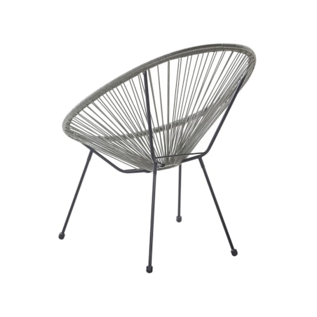 Krzesło z technorattanu szare ACAPULCO II