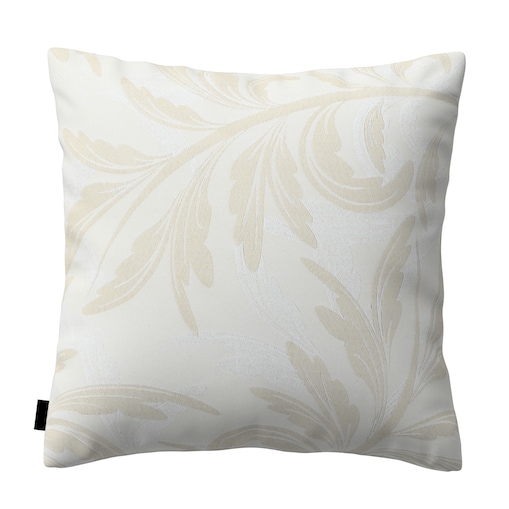Poszewka Kinga na poduszkę 60x60 szaro-beżowe liście akantu
