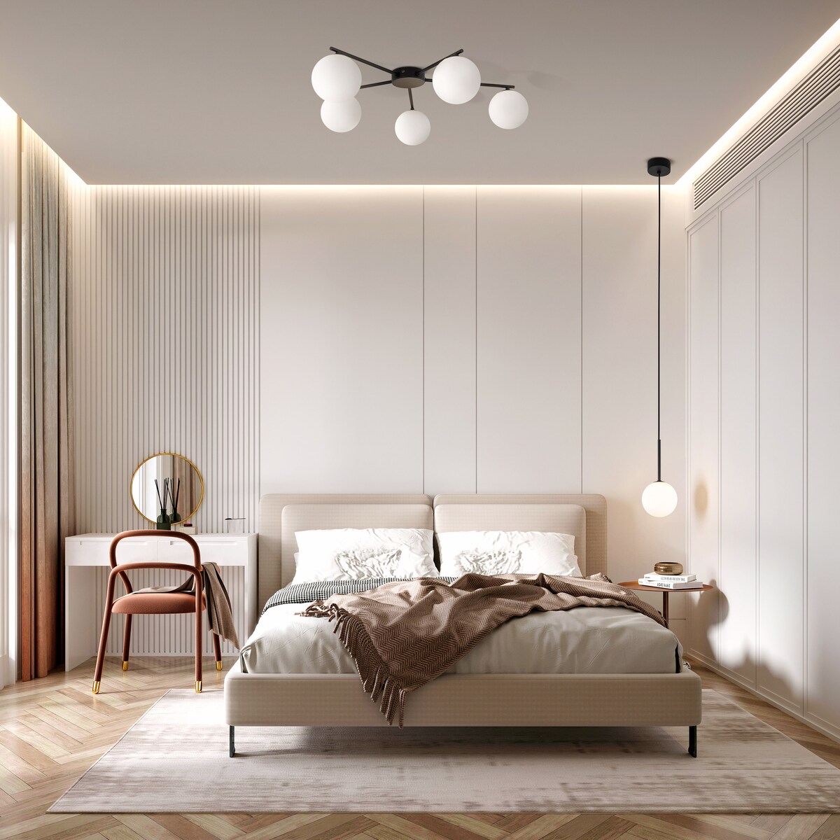 Lampa Wisząca Martin Czarna/Biała G9 Regulowana TK Lighting