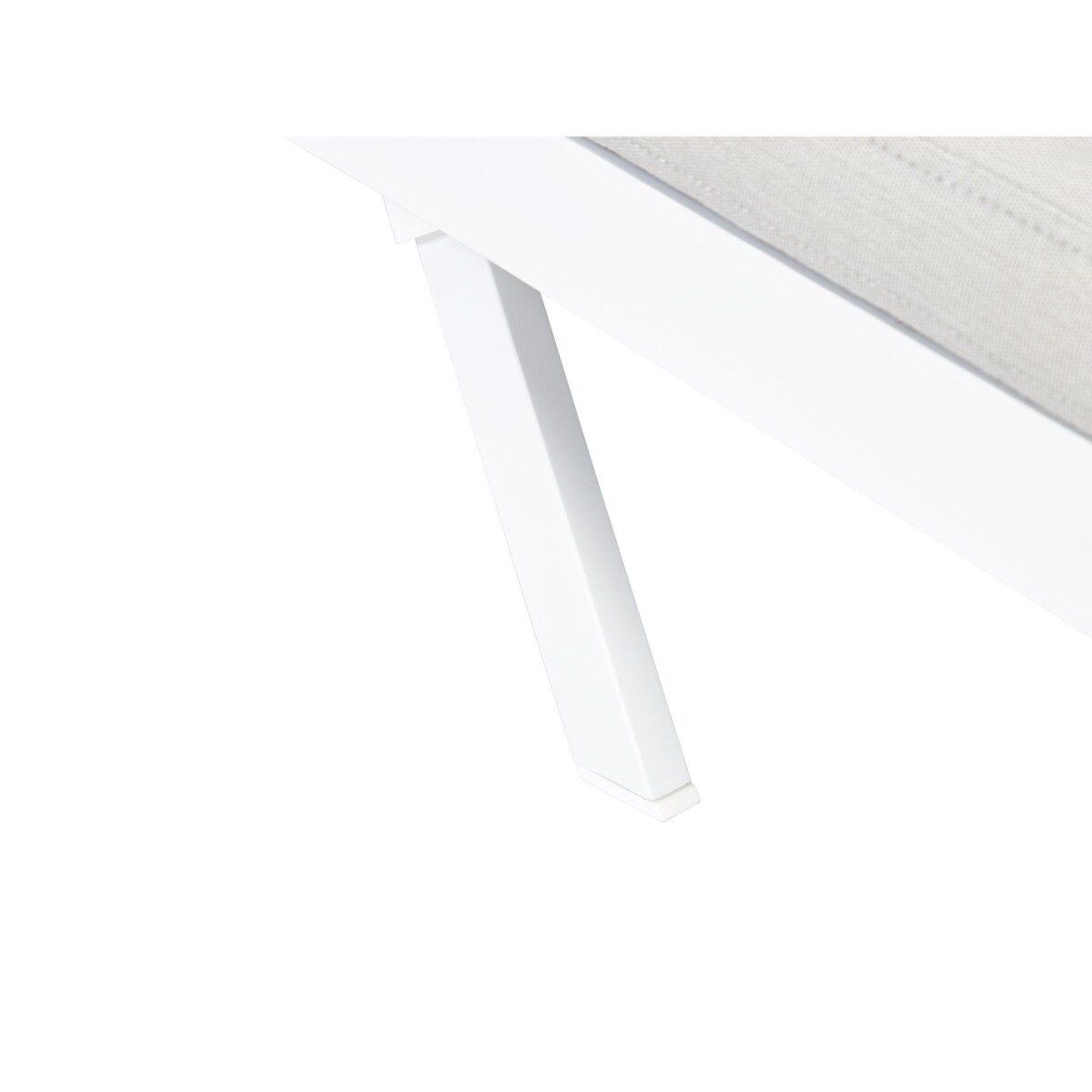 Leżak ogrodowy jasnoszary AMELIA