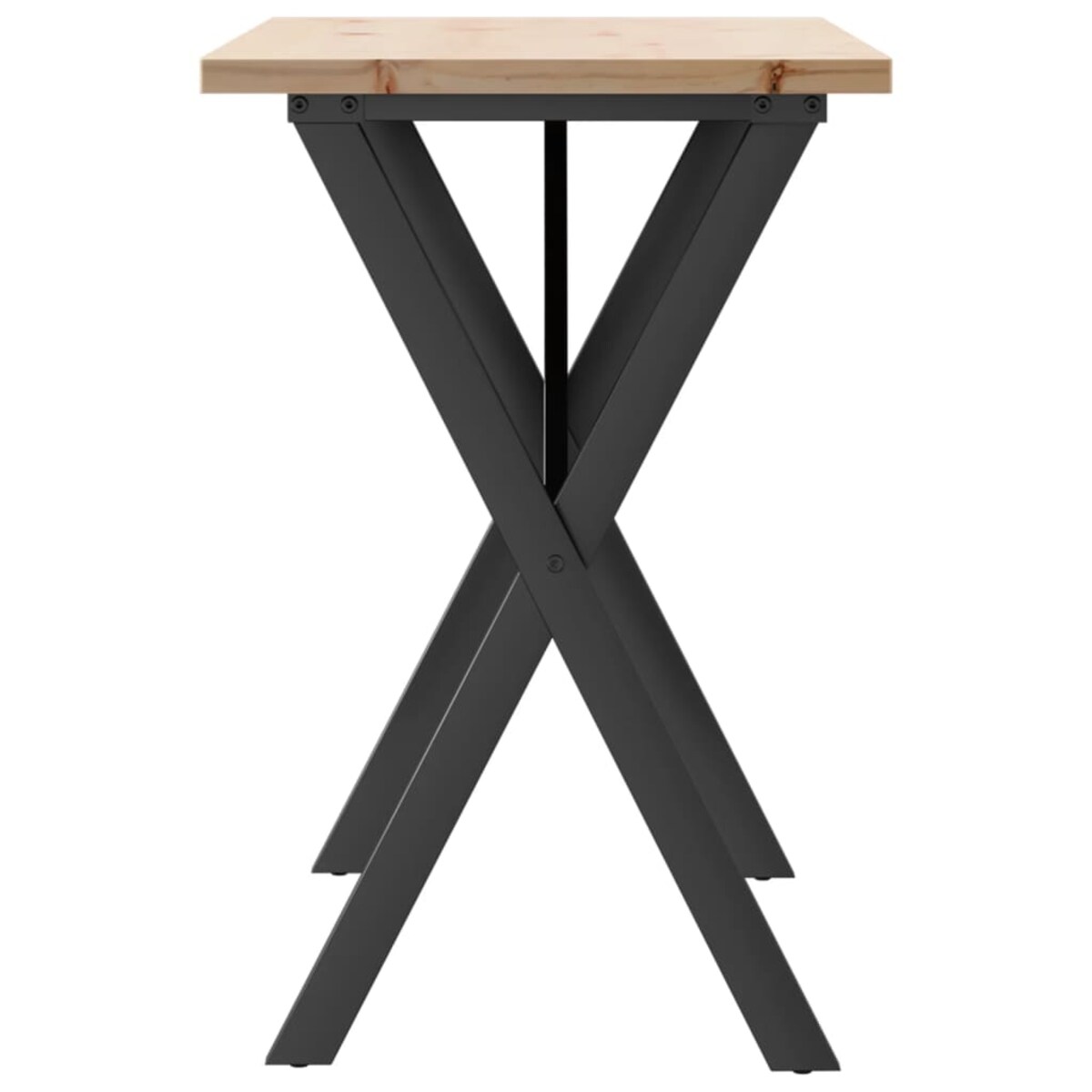 vidaXL Stół jadalniany z nogami w kształcie litery X, 100x50x75,5 cm