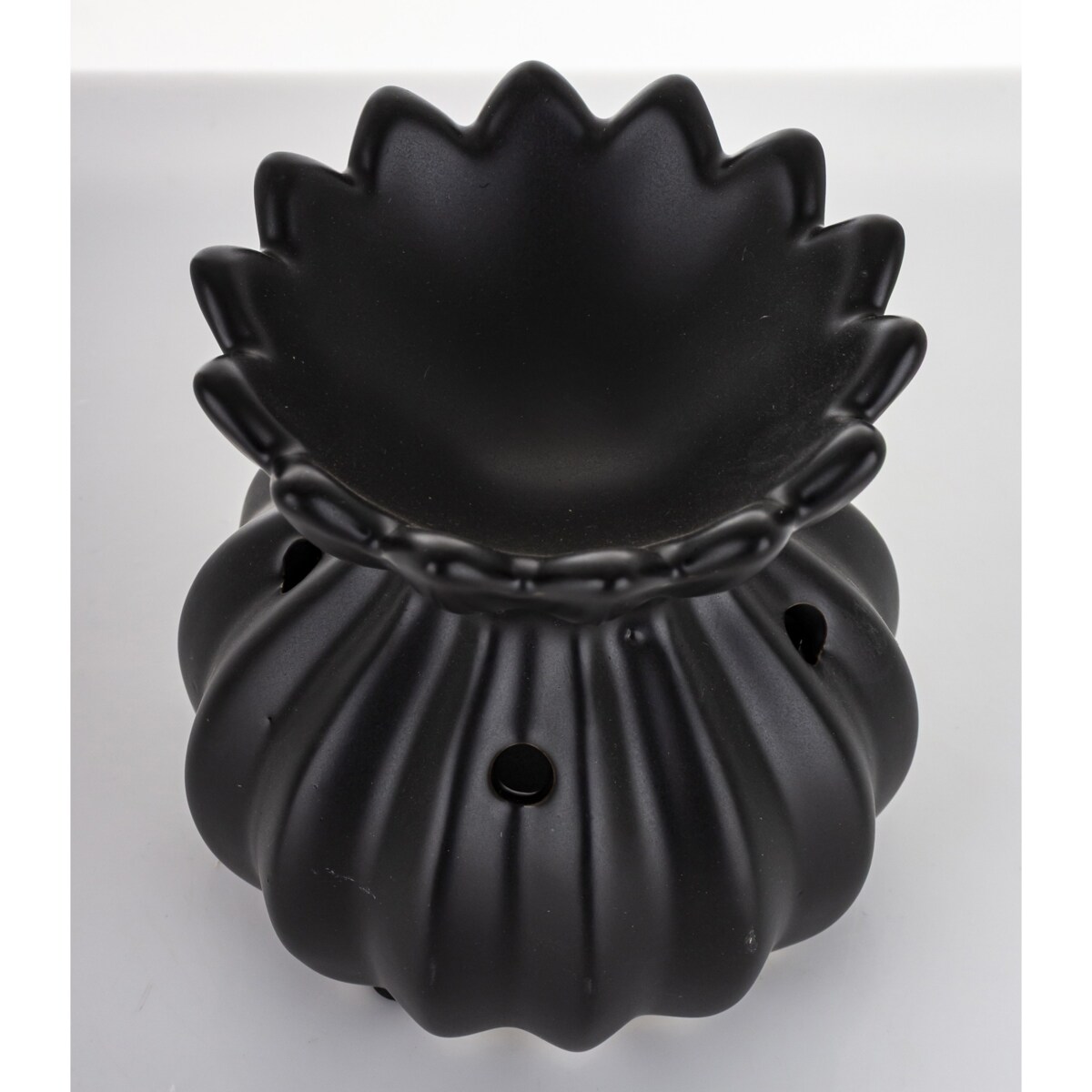 Kominek zapachowy ceramiczny 12x9x7 cm LAMPADINA czarna