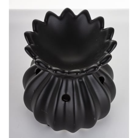 Kominek zapachowy ceramiczny 12x9x7 cm LAMPADINA czarna