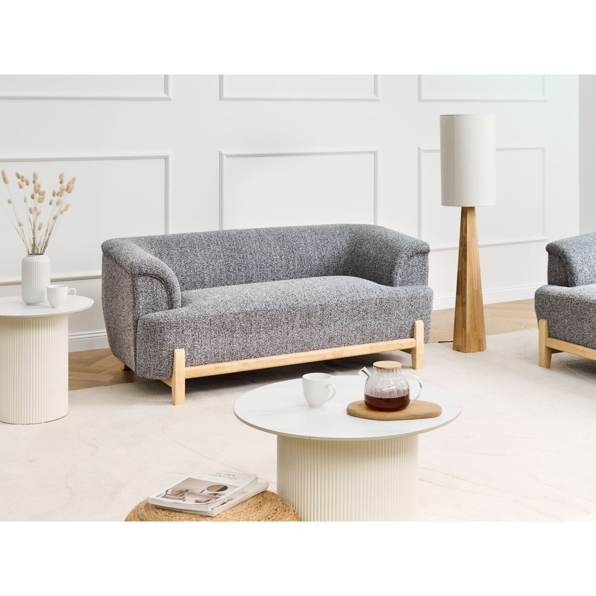 Sofa dla 2 osób ALNOR Ciemnoszary