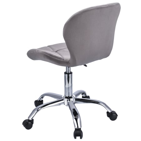 Krzesło welurowe obrotowe ENDO szare