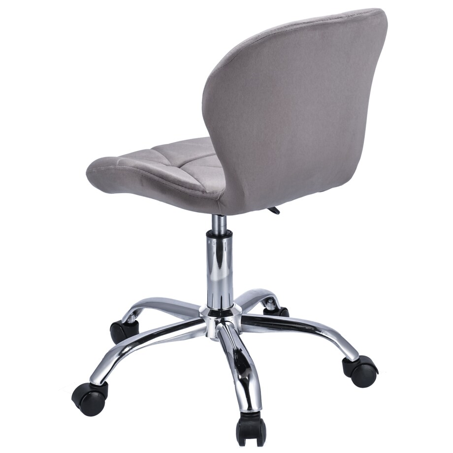 Krzesło welurowe obrotowe ENDO szare