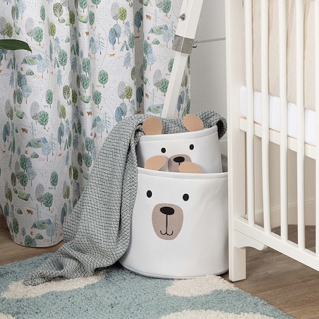 Narzuta bawełniana niebieska, 100x80x0,5cm