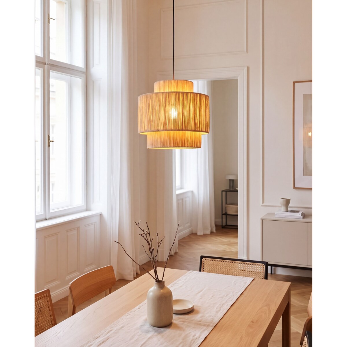 Lampa wisząca MAGECH Plecionka Naturalny