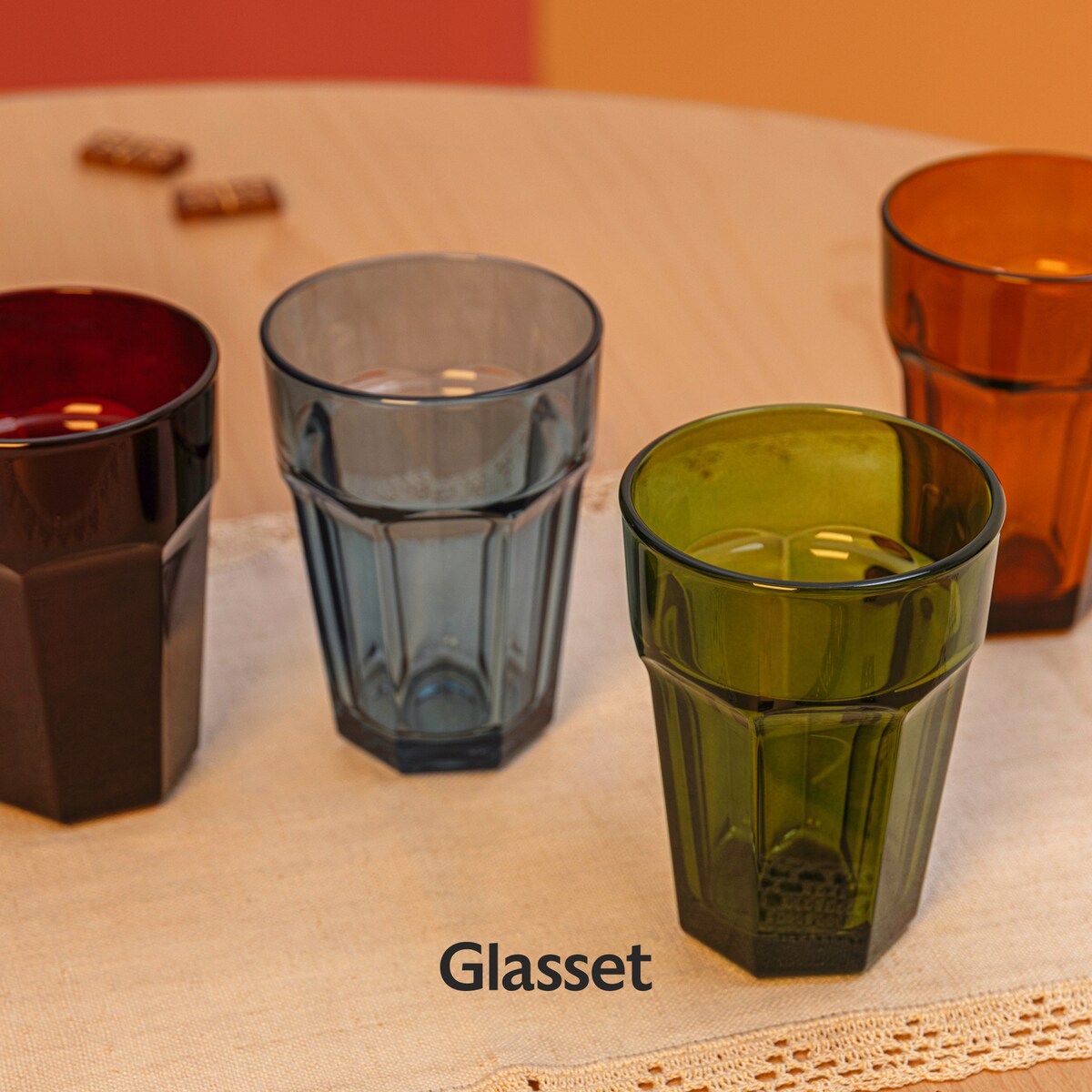 Komplet szklanek w stylu vintage Alva Retro 370 ml